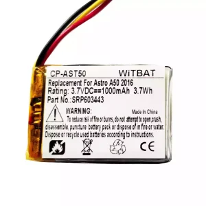 Batteri til hovedtelefoner Astro SRP603443,EVE623442,FT533447P,SR603040