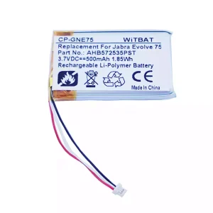 Batteri til hovedtelefoner Jabra Evolve 75,Evolve 75 UC,Evolve 75 SE,AHB572535PST