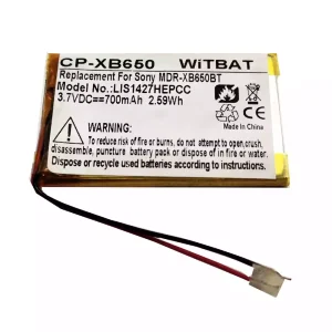 Batteri til hovedtelefoner Sony MDR-XB650BT,DR-BTN200,MDR-XB950BT,MDR-XB950B1,WH-XB700,MDR-ZX330BT,MDR-ZX550BN,MDR-RF985R