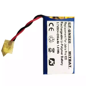 Batteri til hovedtelefoner Jabra Pro 900,Pro 920,Pro 923,Pro 930,Pro 935,AHB512229PS