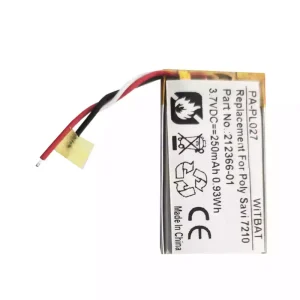 Batteri til hovedtelefoner Plantronics Savi 7210,Savi 7220,S7210T,S7220T