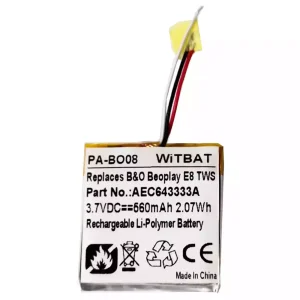 Batteri til hovedtelefoner B&O B'eoplay E8, Be'oplay E8 TWS Case,AEC643333A