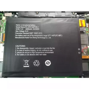 Batteri til bærbar computer PL2797140P*2S-1 odys winbook 13