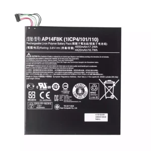 Batteri til Tablet Acer AP14F8K