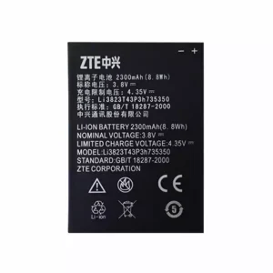 Batteri Li3823t43p3h735350 til ZTE Q802t,v975,N986,Q801L,Q801U,u988s,n986