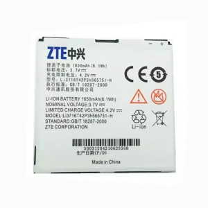 Batteri LI3716T42P3H565751-H til ZTE V889D,N880E,N860,N855D,U885,U880E