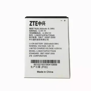 Batteri Li3825T43P3H775549 til ZTE V987,N919,V967S,N980,N919D,U935