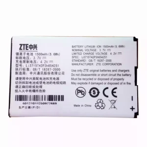 Batteri LI3715T42P3H654251 til ZTE MF65,MF62,MF61,MF60,MF30,AC33,AC30,Z320,U900,U722,U232,U960,U862,U728,U720,U700,V960,VF945,V859,V857,V790,X925,X920,X501,D810,D800