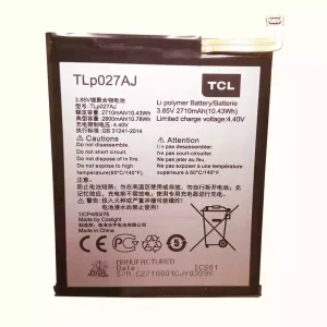 Batteri TLP027AJ til TCL 750