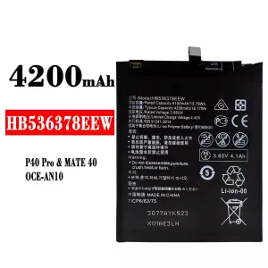 Batteri HB536378EEW til HUAWEI P40 Pro/Mate 40/TD Tech M40/Mate 40E