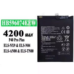Batteri HB596074EEW til HUAWEI P40 Pro Plus