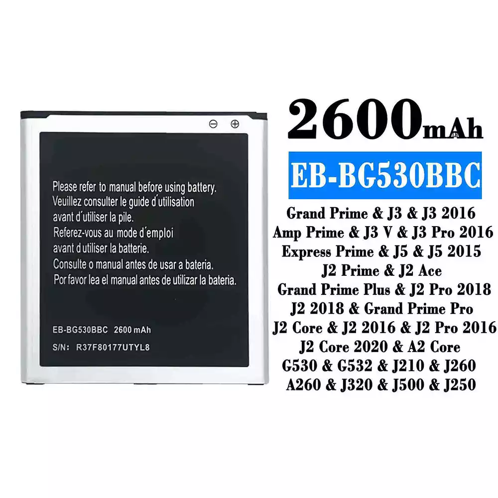 Batteri EB-BG530BBC til Samsung J3/J3 2016/J3 Pro 2016/J5/J5 2015