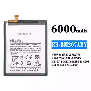 Batteri EB-BM207ABY til Samsung M30S/M21/M21S/F41
