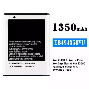 Batteri EB494358VU til Samsung Ace S5830