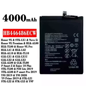 Batteri HB446486ECW til HUAWEI Honor 9X/Honor 9X Pro
