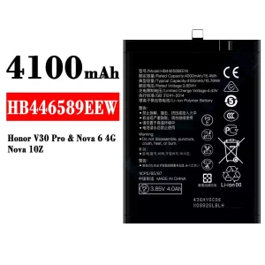 Batteri HB446589EEW til HUAWEI Honor V30 Pro/Nova 6 4G/Nova 10Z