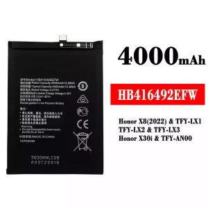 Batteri HB416492EFW til HUAWEI Honor X8(2022) / Honor X30i