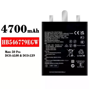 Batteri HB546779EGW til HUAWEI Mate 50 Pro