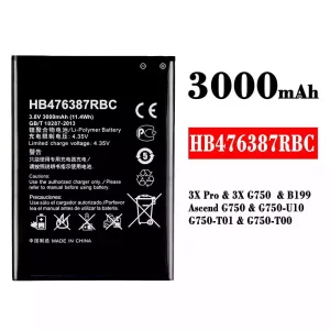 Batteri HB476387RBC til HUAWEI 3X Pro
