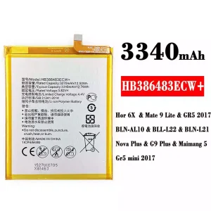 Batteri HB386483ECW+ til HUAWEI Honor 6X / Mate 9 Lite