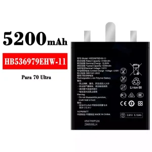 Batteri HB536979EHW-11 til HUAWEI Pura 70 Ultra