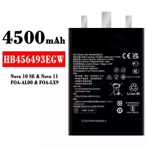 Batteri HB456493EGW til HUAWEI Nova 10 SE/ Nova 11