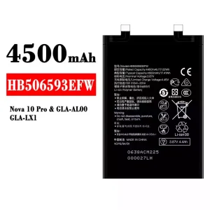 Batteri HB506593EFW til HUAWEI Nova 10 Pro