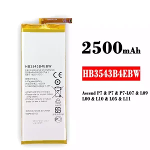 Batteri HB3543B4EBW til HUAWEI P7