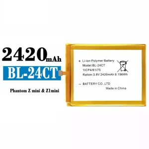 Batteri BL-24CT til Tecno Phantom Z mini / Z1 mini