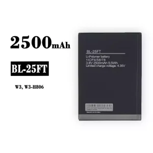 Batteri BL-25FT til Tecno W3, W3-H806