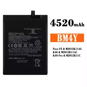 Batteri BM4Y til Xiaomi Redmi K40 / Redmi K40 Pro /Poco F3
