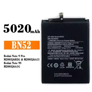 Batteri BN52 til Xiaomi Redmi Note 9 Pro / Redmi Note 9S