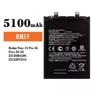 Batteri BM5V til Xiaomi Redmi Note 13 Pro 5G / Poco X6 5G