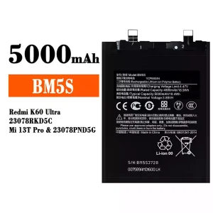 Batteri BM5S til Xiaomi Redmi K60 Ultra / Mi 13T Pro