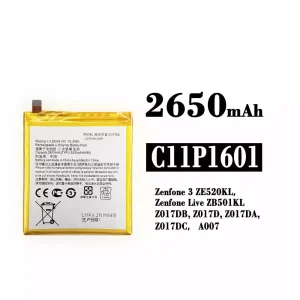 Batteri C11P1601 til Asus Zenfone 3 / Zenfone Live