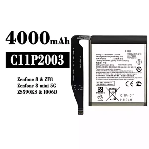 Batteri C11P2003 til Asus Zenfone 8 / Zenfone 8 mini