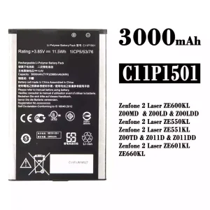 Batteri C11P1501 til Asus Zenfone 2 Laser ZE600KL /ZE601KL/ZE550KL / ZE551KL