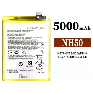 Batteri NH50 til Motorola MOTO G22 / E32S / E32 / E13 / G13 / K15+