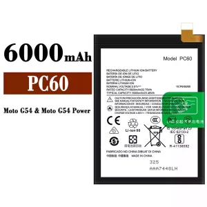 Batteri PC60 til Motorola Moto G54 / Moto G54 Power / Moto G24 Power