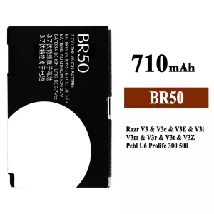 Batteri BR50 til Motorola Razr V3 / V3c / V3E / V3i / V3m / V3r / V3t / V3Z / Pebl U6 Prolife 300 500