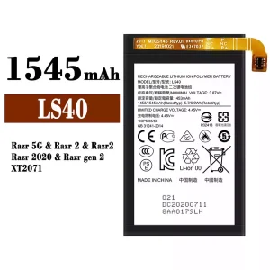 Batteri LS40 til Motorola Razr 5G / Razr 2 / Razr 2020 / Razr gen 2
