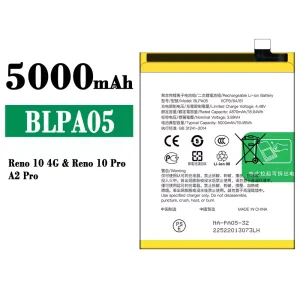 Batteri BLPA05 til OPPO Reno 10 4G / Reno 10 Pro / A2 Pro