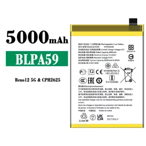 Batteri BLPA59 til OPPO Reno 12 5G