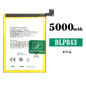 Batteri BLP843 til OPPO K7X 5G
