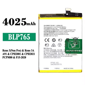 Batteri BLP765 til OPPO Reno 3(Non Pro) / Reno 3A
