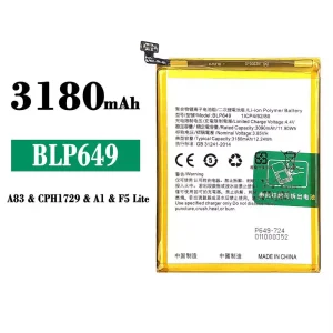 Batteri BLP649 til OPPO A83 / A1 / F5 Lite / A83T