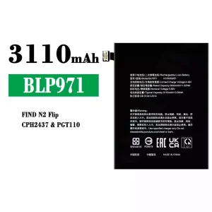 Batteri BLP971 til OPPO FIND N2 Flip/CPH2437/PGT110