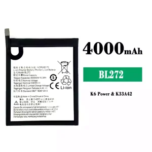 Batteri BL272 til Lenovo K6 Power