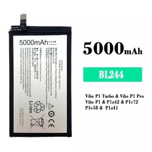 Batteri BL244 til Lenovo Vibe P1 Turbo / Vibe P1 Pro / Vibe P1