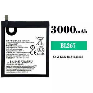 Batteri BL267 til Lenovo K6